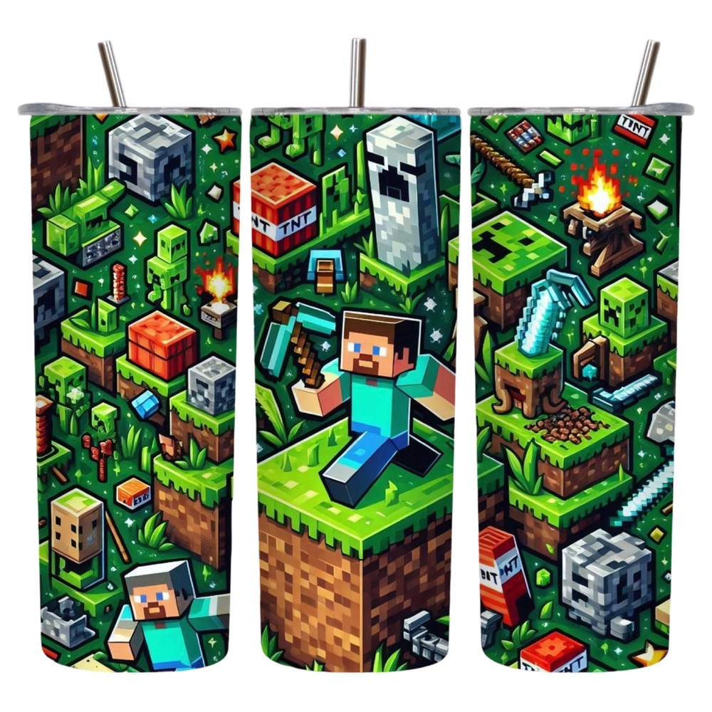 Minecraft Themed Tumbler